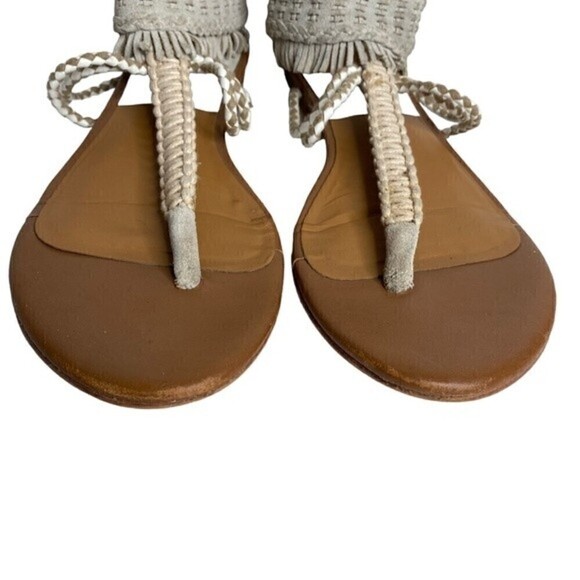 Dolce Vita Reagan Sandals Fringe Ankle Wrap - Picture 4 of 8